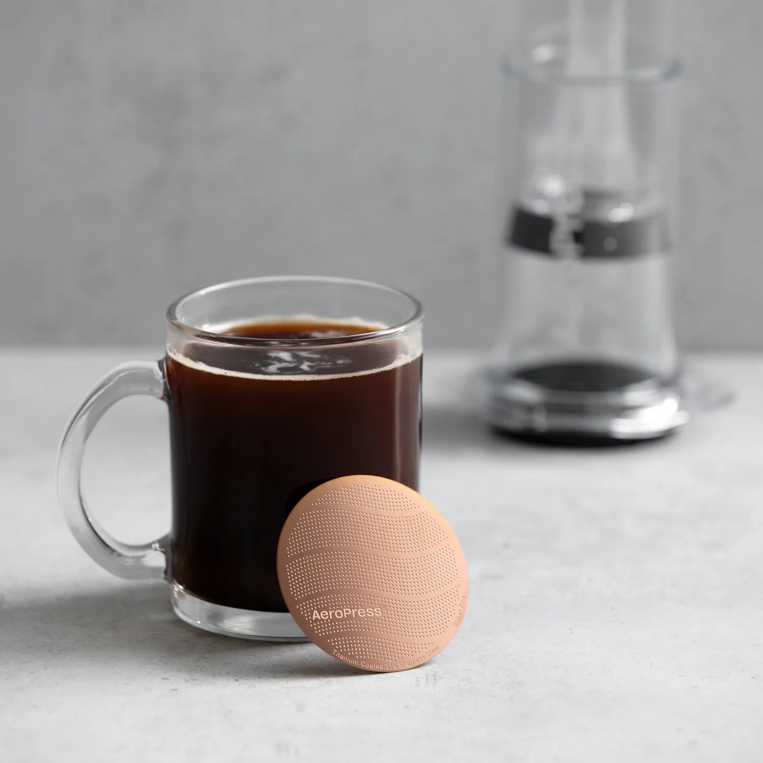 AeroPress Gold Tone Filter - Gjenbrukbart Metallfilter - Image 3