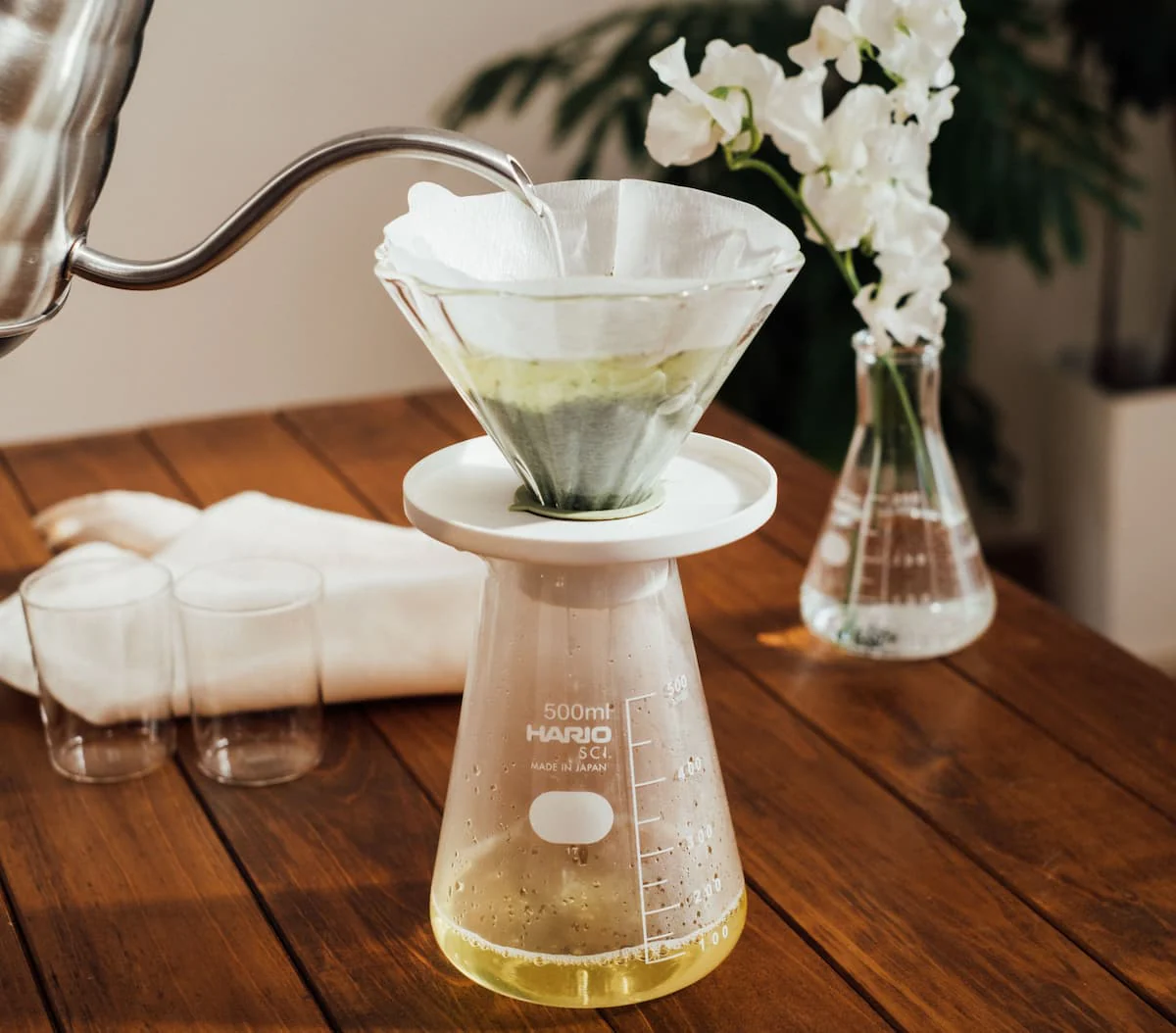 Hario Cha Cha Te Dripper Bouquet CDB-02W - Image 3