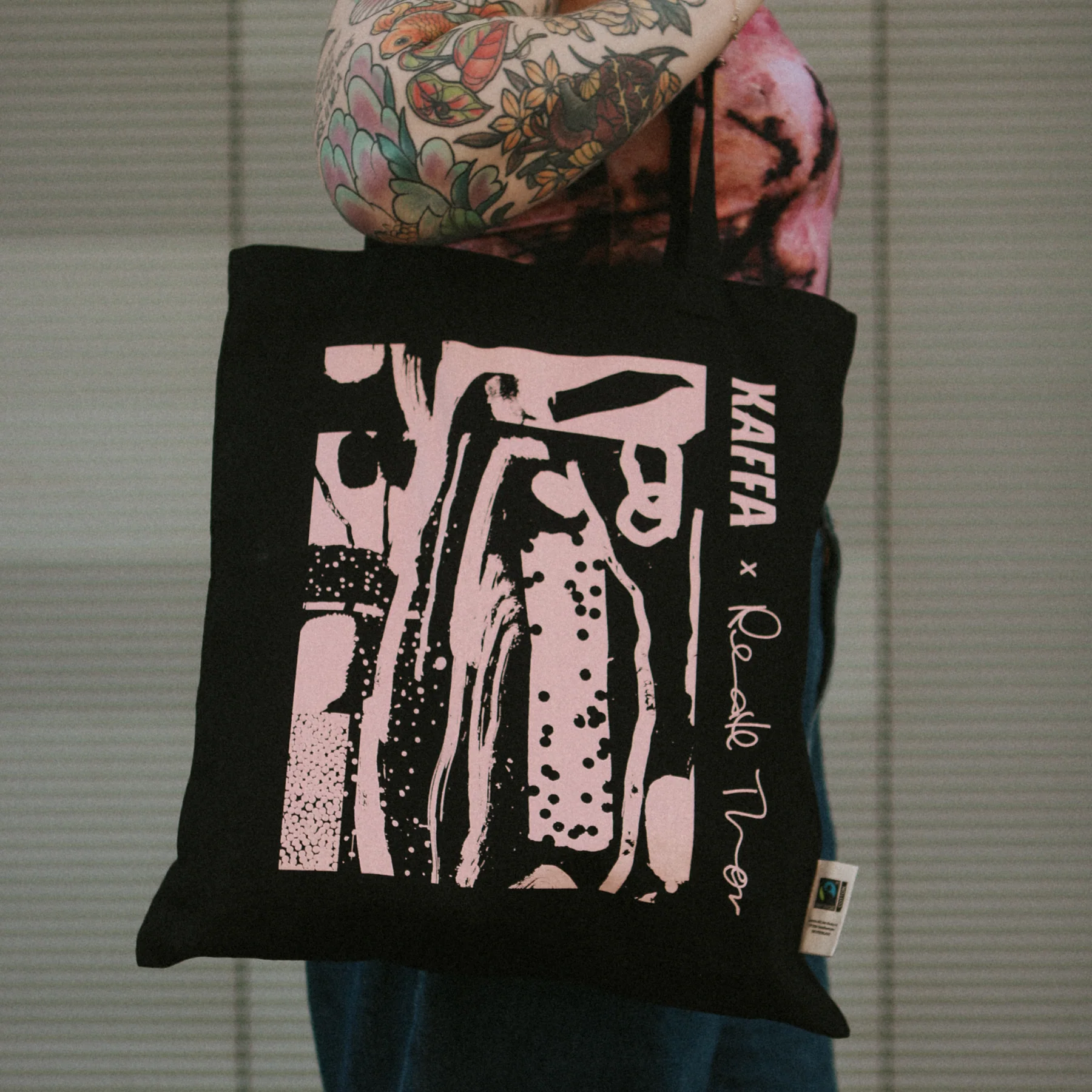 KAFFA x Renate Thor - Handlenett, tote økologisk bomull - Image 3