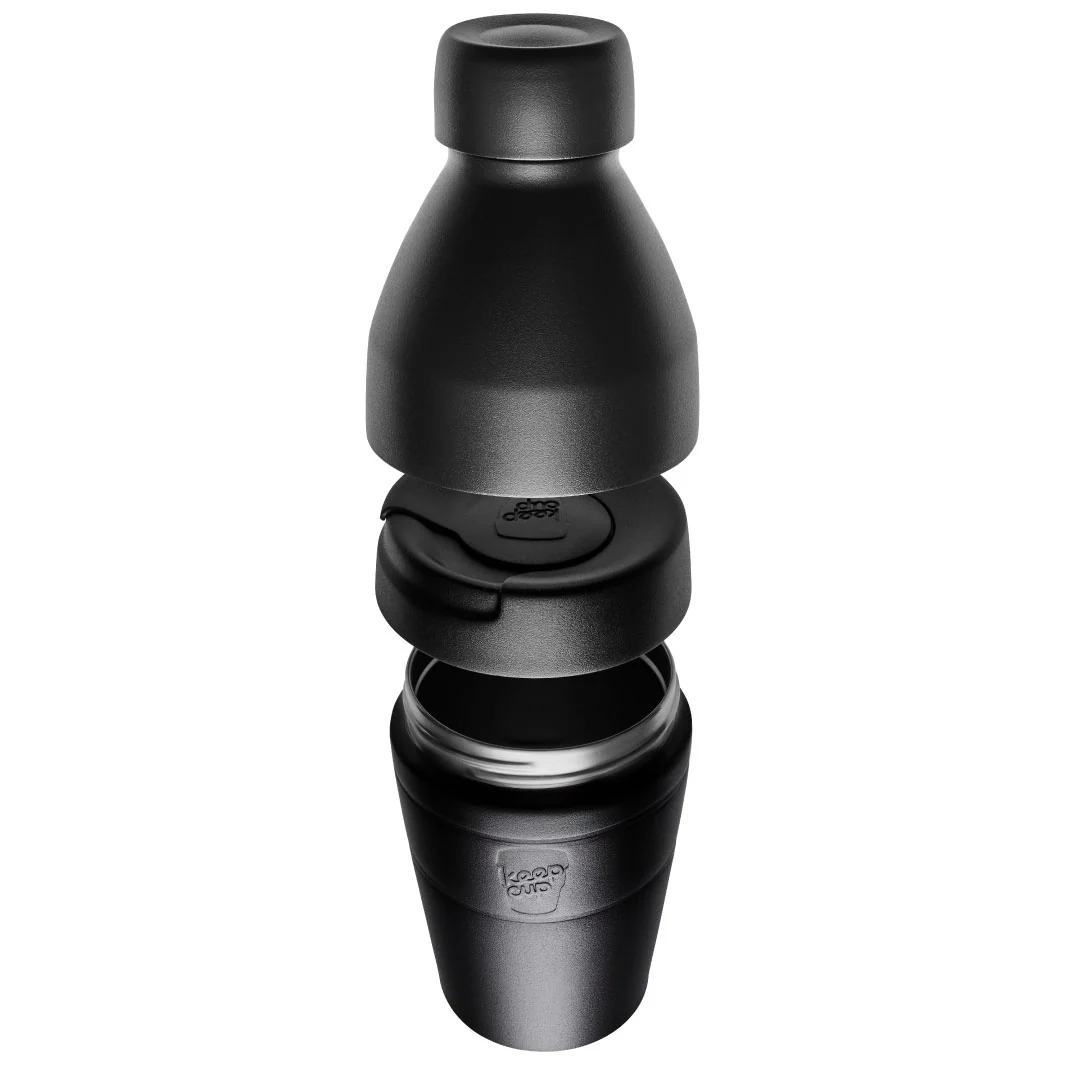 KeepCup Helix sett med termobeger og flaske Black - Image 3